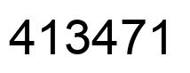 Número 413471 imagen negro