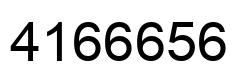 Number 4166656 black image