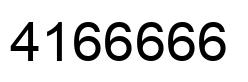 Número 4166666 imagen negro