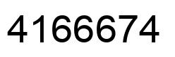 Number 4166674 black image