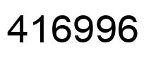 Número 416996 imagen negro
