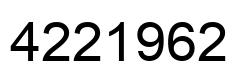 Número 4221962 imagen negro