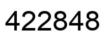 Número 422848 imagen negro