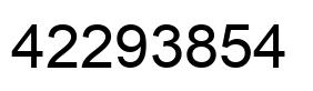 Number 42293854 black image