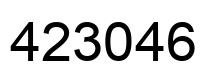 Number 423046 black image