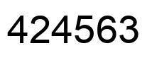 Número 424563 imagen negro
