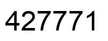 Number 427771 black image
