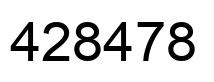 Number 428478 black image