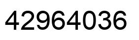 Number 42964036 black image