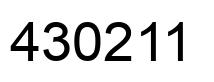 Number 430211 black image