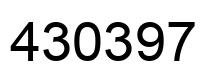 Número 430397 imagen negro