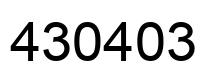 Número 430403 imagen negro