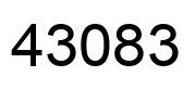 Number 43083 black image