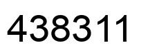 Número 438311 imagen negro