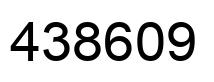 Número 438609 imagen negro