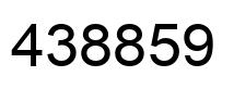 Número 438859 imagen negro