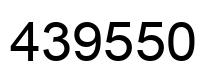 Number 439550 black image