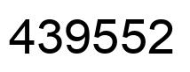 Number 439552 black image