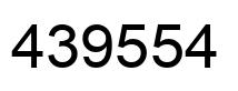 Number 439554 black image
