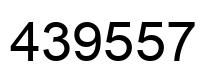 Number 439557 black image