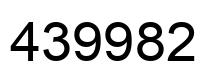 Número 439982 imagen negro