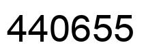 Number 440655 black image