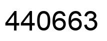 Number 440663 black image