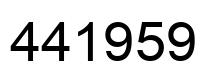 Número 441959 imagen negro