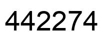 Number 442274 black image
