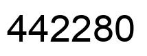 Number 442280 black image