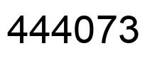 Number 444073 black image