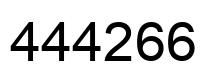 Number 444266 black image