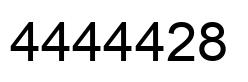 Número 4444428 imagen negro