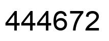 Number 444672 black image