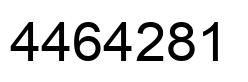 Number 4464281 black image