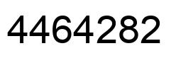 Number 4464282 black image