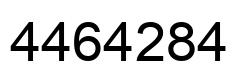 Number 4464284 black image