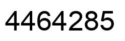 Number 4464285 black image