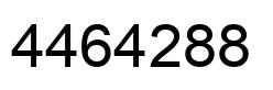 Number 4464288 black image