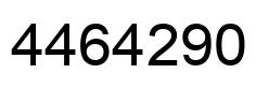 Number 4464290 black image