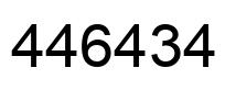 Number 446434 black image