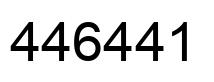 Number 446441 black image