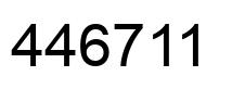 Número 446711 imagen negro