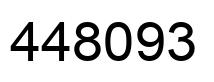 Number 448093 black image