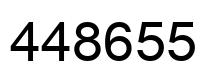 Number 448655 black image