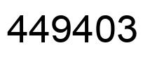 Número 449403 imagen negro