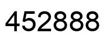 Number 452888 black image