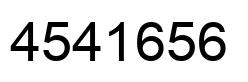 Number 4541656 black image