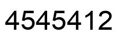 Number 4545412 black image