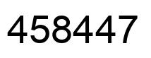 Número 458447 imagen negro
